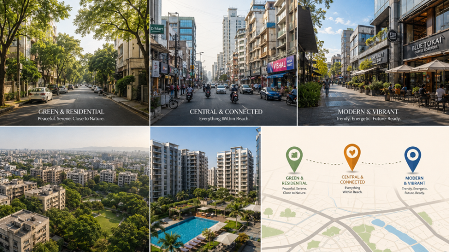 Sinhagad Road vs Kothrud vs Aundh: Where Should You Buy a 2 & 3 BHK Flat in Pune?